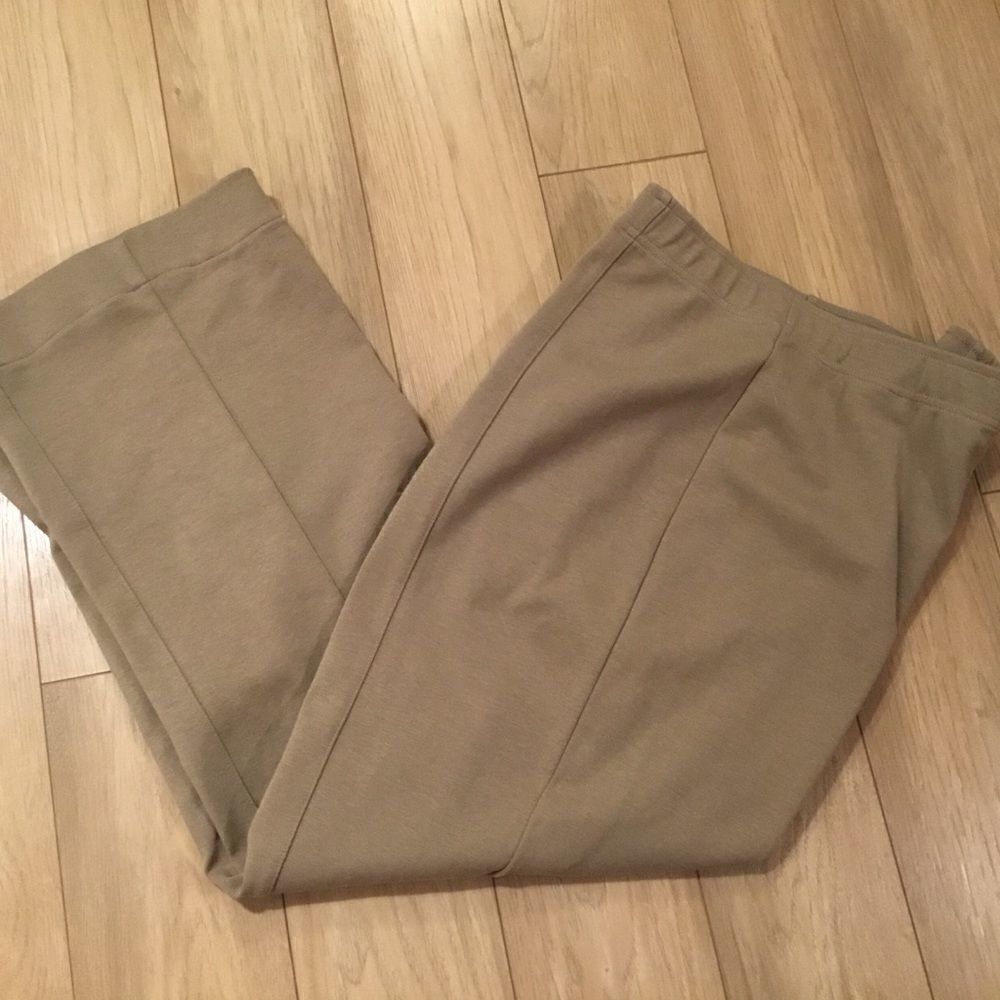 NWOT Liz Claiborne Brand Ponte Knit Slacks Women’s 14 in Putty Color